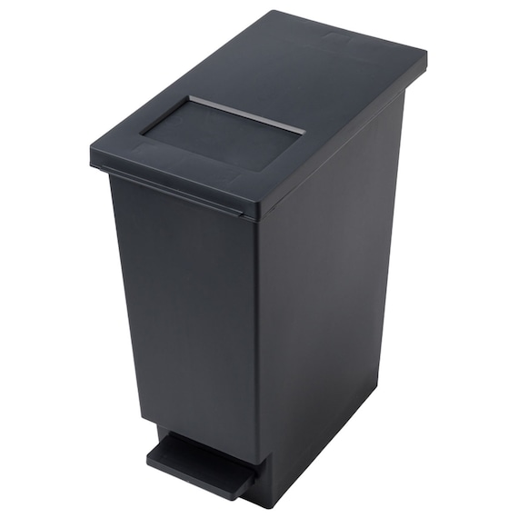 小窓付きスリムペダルペール 30(ブラック) 14枚目画像