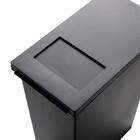 小窓付きスリムペダルペール 30(ブラック) 15枚目画像