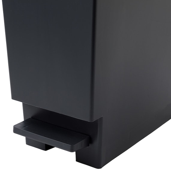 小窓付きスリムペダルペール 30(ブラック) 17枚目画像