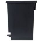 小窓付きスリムペダルペール 20(ブラック) 12枚目画像