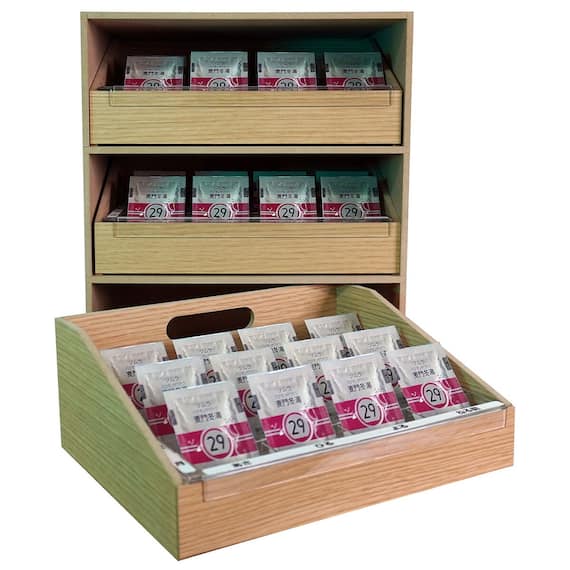 「あさ・ひる・よる・ねる前」お薬ケース3週間(ナチュラル) 1枚目画像