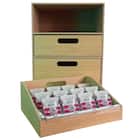 「あさ・ひる・よる・ねる前」お薬ケース1週間&引き出し2段(ナチュラル) 1枚目画像