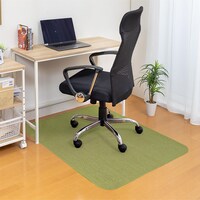 【日本製】ピタッと吸着 チェアマット (グリーン)