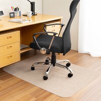 【日本製】ピタッと吸着 チェアマット (ベージュ)
