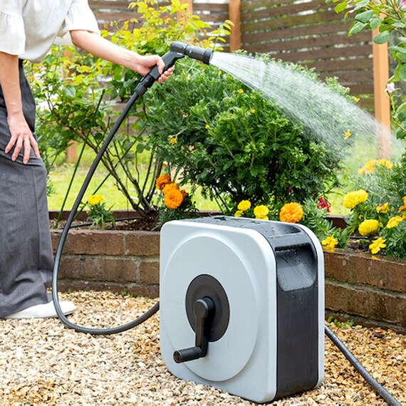 散水ホースリール 20m(グレー) 2枚目画像