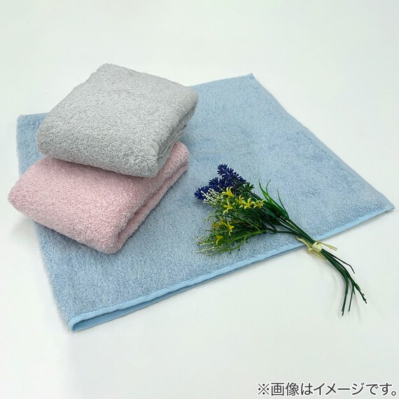 洗濯脱水するだけですぐ乾くフェイスタオル(34x80 グレー) 5枚目画像