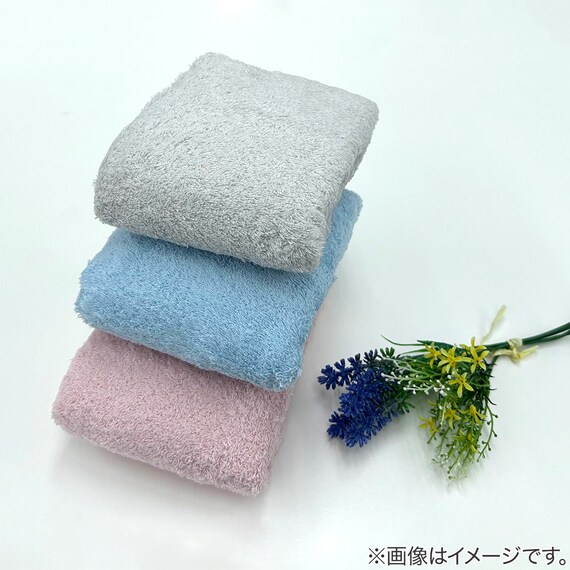 洗濯脱水するだけですぐ乾くフェイスタオル(34x80 グレー) 6枚目画像