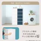 ほこりのはいりにくい組立簡単チェスト(2段 パールホワイト) 4枚目画像