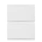 ほこりのはいりにくい組立簡単チェスト(2段 パールホワイト) 9枚目画像