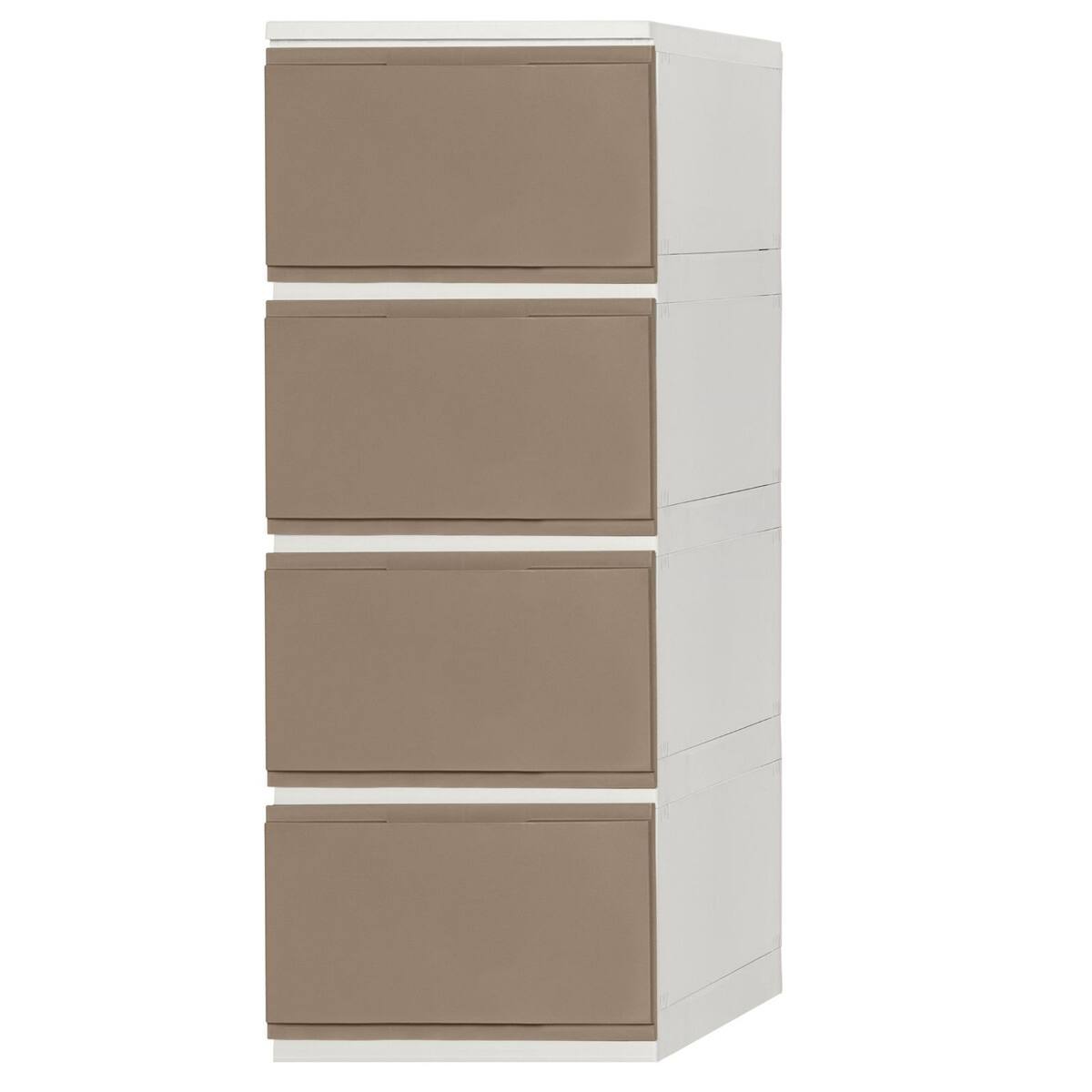 ほこりのはいりにくい組立簡単チェスト(4段 モスブラウン) | ニトリ