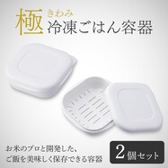 極 冷凍ごはん容器 2個入り・W