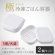 極 冷凍ごはん容器 2個入り・W