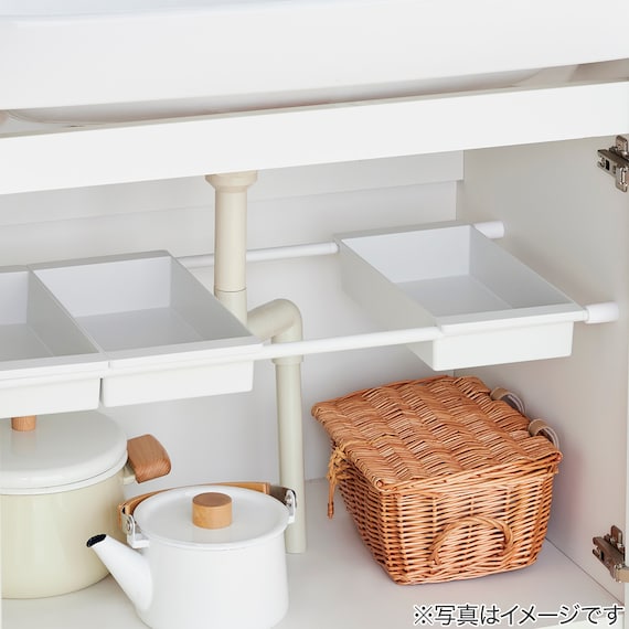 突っ張り棒用ワイドボックス ホワイト (HA) 4枚目画像