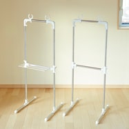 タオル掛け付きベランダ物干し台