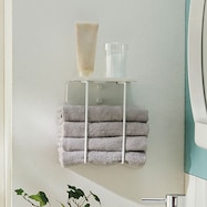 整う収納 壁付けタオルホルダー