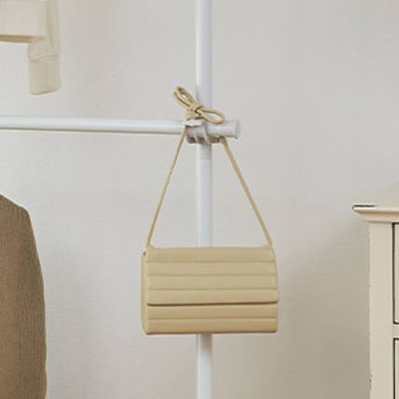 つっぱり強力 2段 ハンガー(ホワイト) 5枚目画像