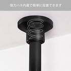つっぱり強力 2段 ハンガー(ブラック) 6枚目画像