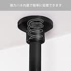 つっぱり強力 2段 ハンガー(ブラック) 6枚目画像