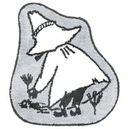 ムーミン アクセントマット こっち向いてスナフキン