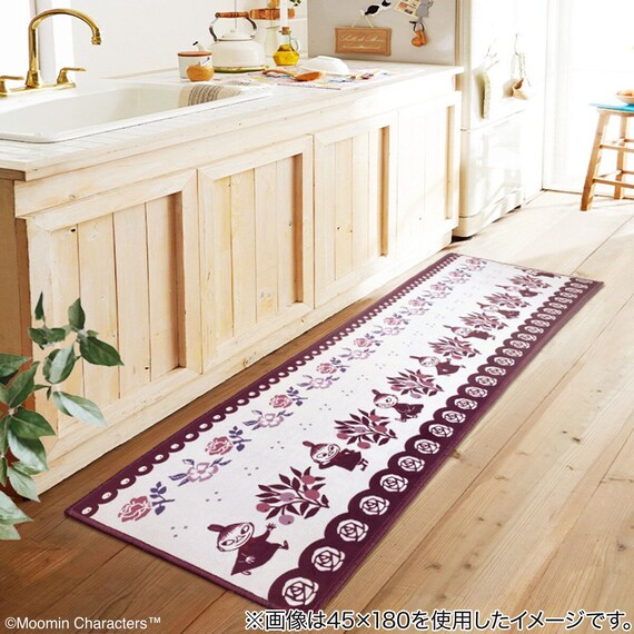 ムーミン インテリアマット フィーカ(リトルミイ) 幅180cm 1枚目画像