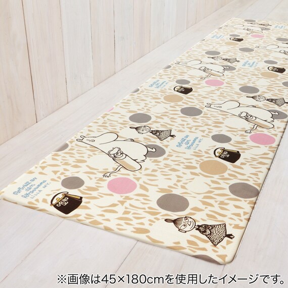 ムーミン PVCキッチンマット サークル 幅120cm 1枚目画像