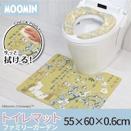 ムーミン PVCトイレマット ファミリーガーデン
