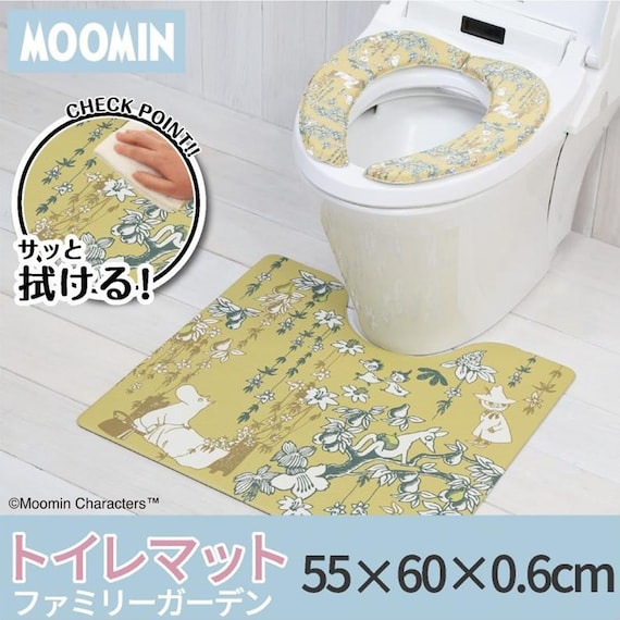 ムーミン PVCトイレマット ファミリーガーデン 1枚目画像