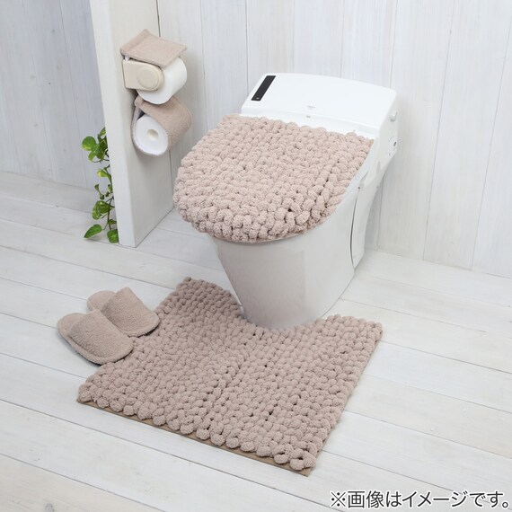 超極細繊維 トイレマット MOU(ベージュ) 5枚目画像