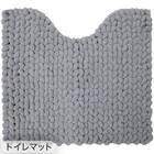 【4点セット】超極細繊維 トイレマット+O･U型＆洗浄･暖房型兼用トイレフタカバー+トイレスリッパ+ペーパーホルダーカバー(MOU GY) 3枚目画像