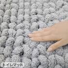 【4点セット】超極細繊維 トイレマット+O･U型＆洗浄･暖房型兼用トイレフタカバー+トイレスリッパ+ペーパーホルダーカバー(MOU GY) 7枚目画像