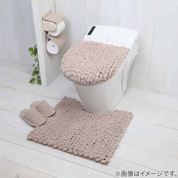 O･U型＆洗浄･暖房型兼用トイレフタカバー MOU(ベージュ) 4枚目画像