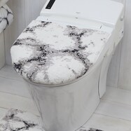 大理石柄 O･U型＆洗浄･暖房型兼用トイレフタカバー マーブル