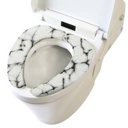 大理石柄 さらふわ 厚地 吸着 便座シート マーブル