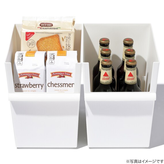 コンテナースリム (深型 ホワイト) 2枚目画像