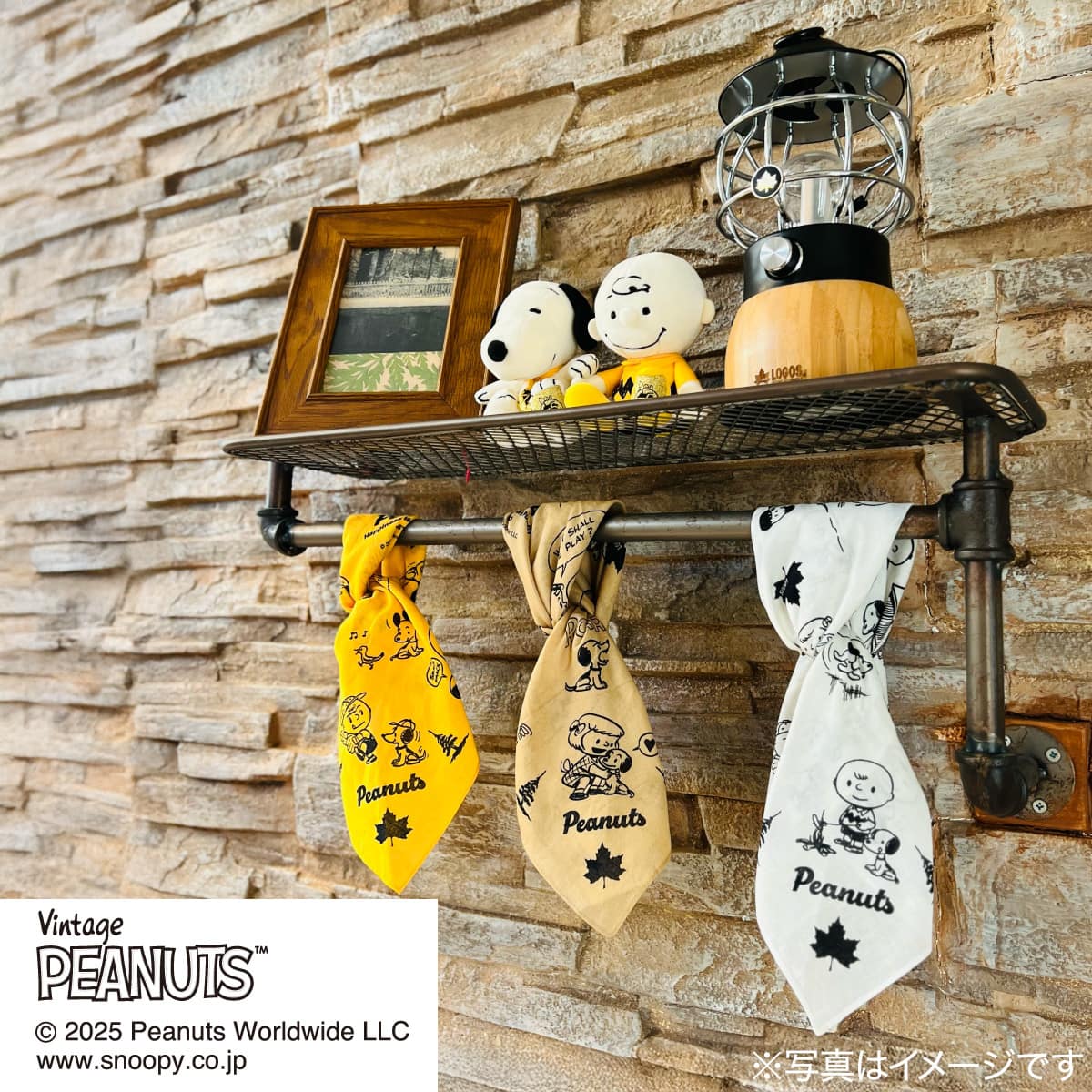 LOGOS SNOOPY（PEANUTS 75years)バンダナ ベージュ | ニトリネット