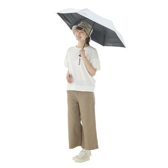 LOGOS ソーラーブロック日傘 コンパクト(晴雨兼用) 3枚目画像
