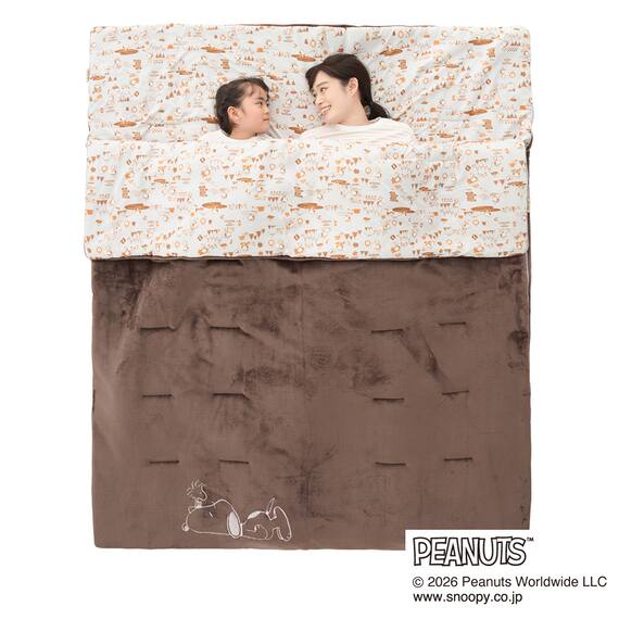 LOGOS SNOOPY やわらかあったかシュラフ(0°) 5枚目画像