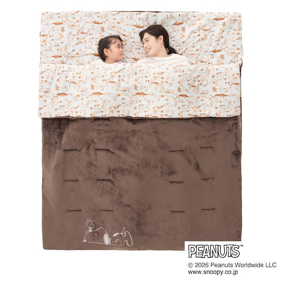 LOGOS SNOOPY やわらかあったかシュラフ(0°) 5枚目画像