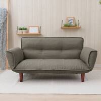 【日本製】お家でだらだらソファ グレー(2人掛けコンパクトソファ)