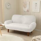 コンパクトローソファ ふっくらパン (WH) 1枚目画像
