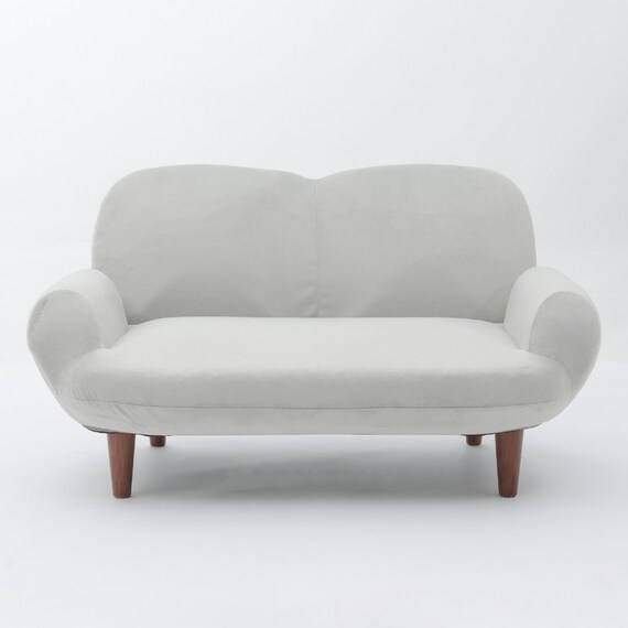 コンパクトローソファ ふっくらパン (GY) 2枚目画像