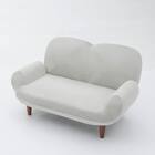 コンパクトローソファ ふっくらパン (GY) 3枚目画像