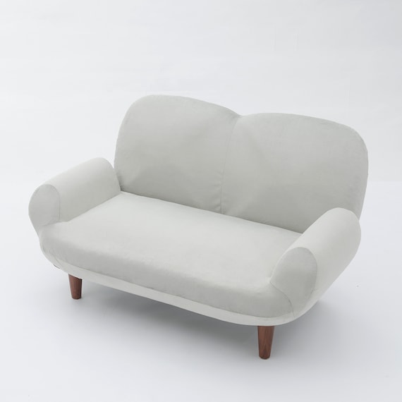 コンパクトローソファ ふっくらパン (GY) 3枚目画像