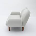 コンパクトローソファ ふっくらパン (GY) 4枚目画像