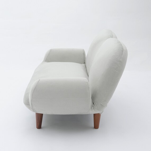 コンパクトローソファ ふっくらパン (GY) 4枚目画像