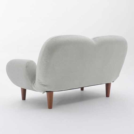 コンパクトローソファ ふっくらパン (GY) 5枚目画像