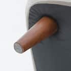 コンパクトローソファ ふっくらパン (GY) 8枚目画像