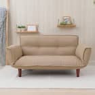 【日本製】お家でだらだらソファ ベージュ(2人掛けコンパクトソファ) 1枚目画像