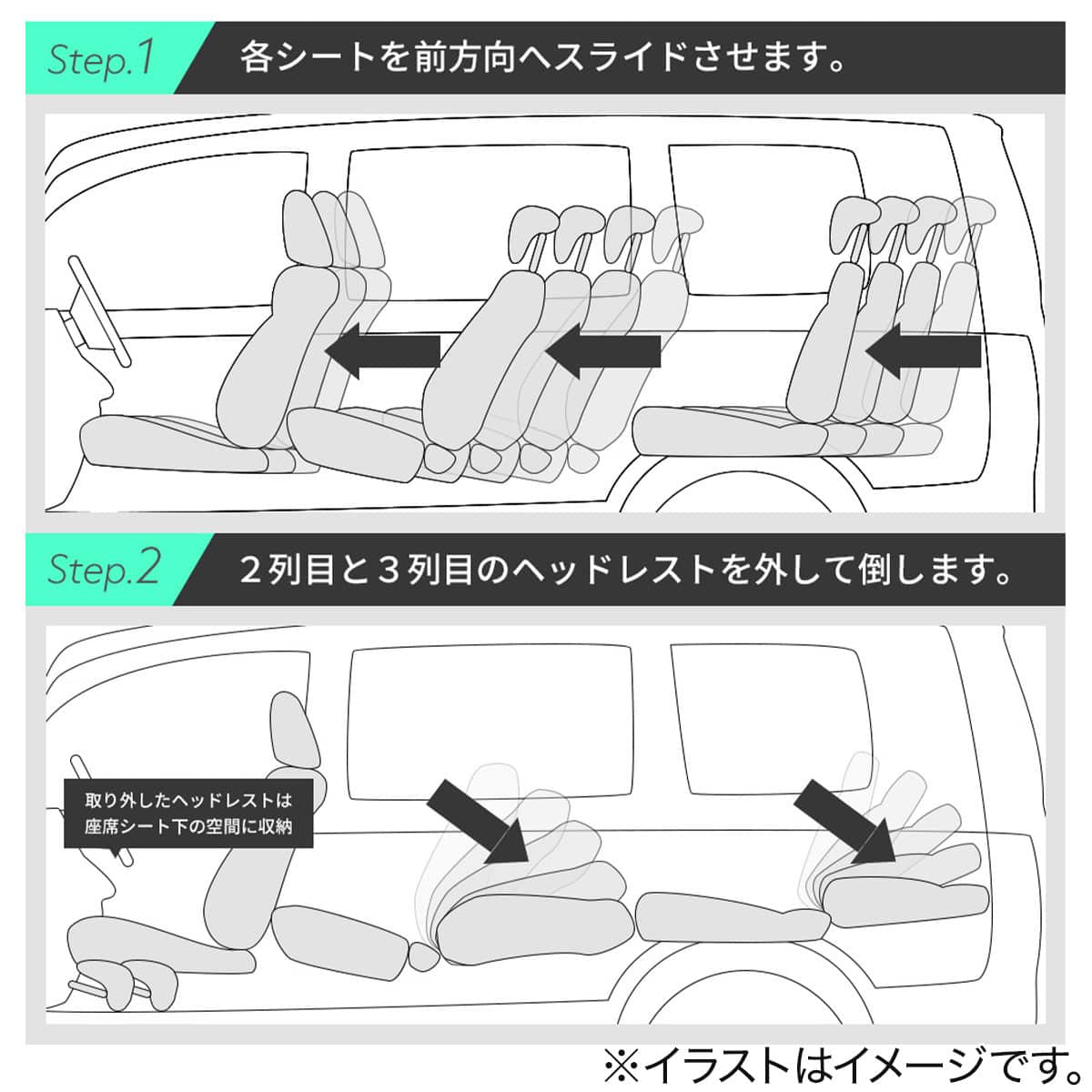 車中泊マット 三菱デリカD:5 3DA-CV1W型 8人乗り用 | ニトリネット
