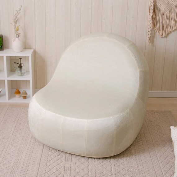 カバーが洗える 1人掛けふわもちソファ 布張りタイプ (ベロア IV) 1枚目画像